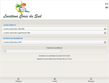 Tablet Screenshot of locations-corsedusud.com